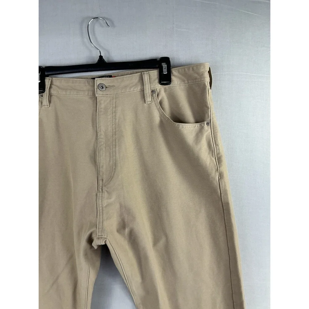 Dockers Mens Khaki Pants Straight Leg W38 L32 Classic Casual Cotton